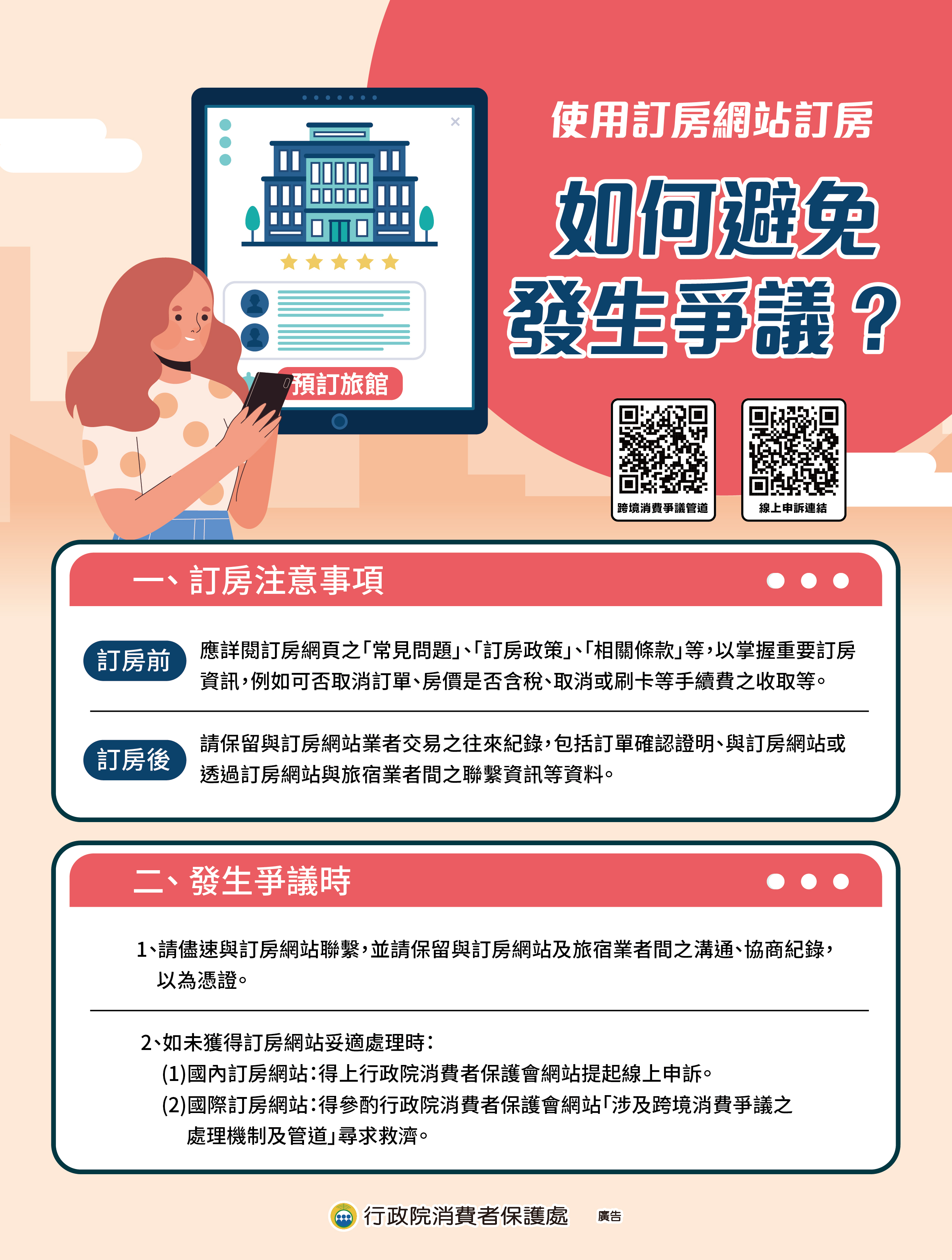 使用訂房網站訂房 如何避免發生爭議